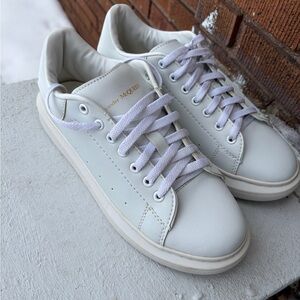 Alexander McQueen Women's White Leather Sneakers